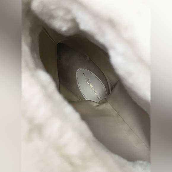 Stuart Weitzman NWOT Suede Shearling boots (Made in Spain) - Picture 11 of 13